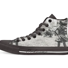 Boarless Girl Bull NYC/высокие парусиновые туфли на плоской подошве; повседневные кроссовки унисекс; Прямая