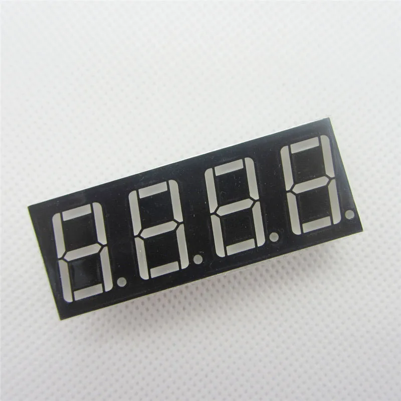 

5pcs 4bit 4 bit Common Cathode Digital Tube 0.56" 0.56in. Red LED Digit 7 Segment