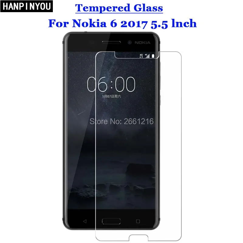For Android Phone Nokia 6 2017 Tempered Glass 9H 2.5D