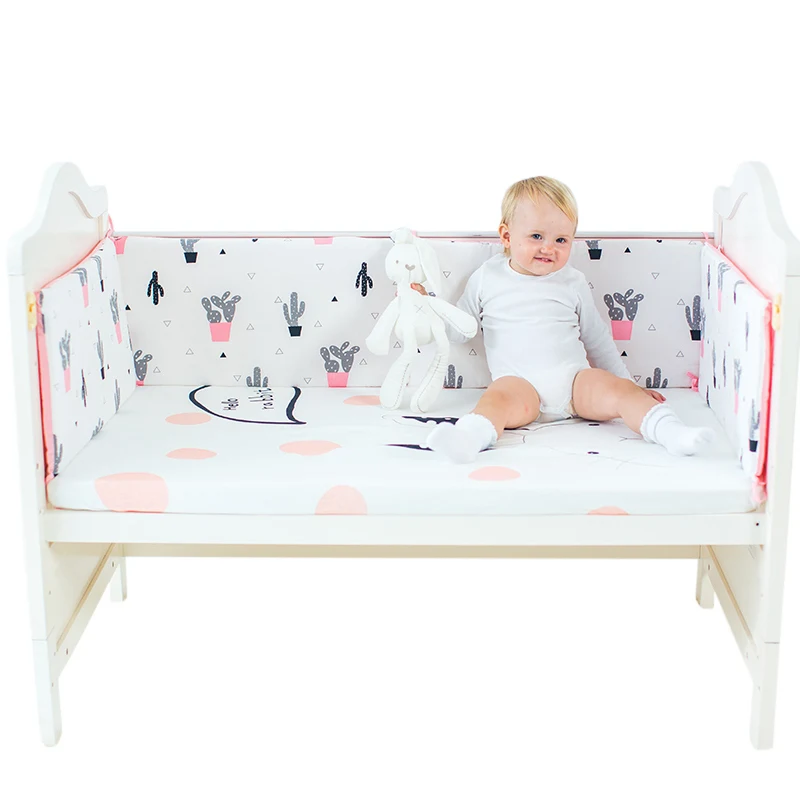

Kids Baby Boys Girls Infant Bed Set Bedding Bumpers Protector Cotton Soft Animal Print Newborn Crib Play Sleep Backrest Bedding