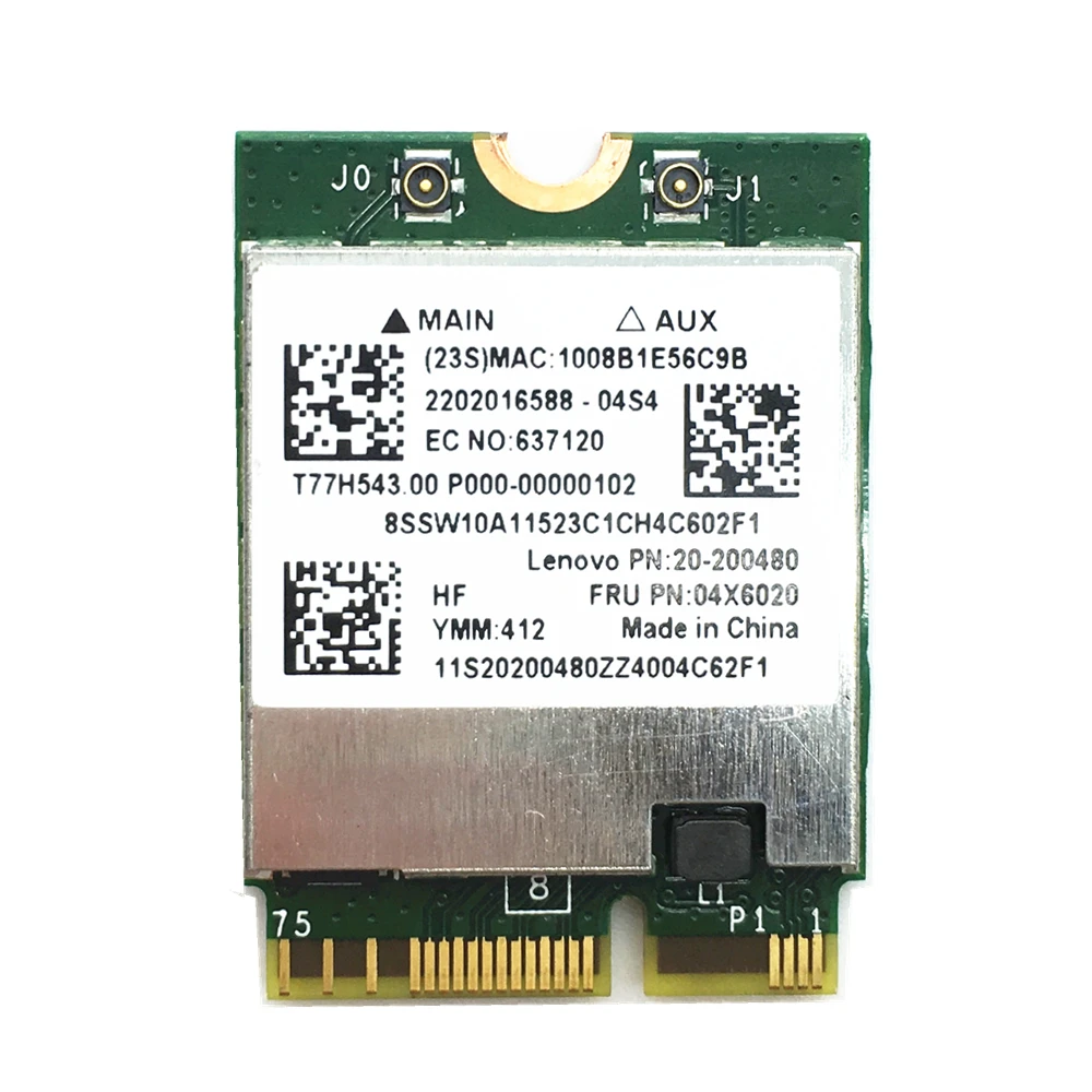 BCM94352 BCM94352Z 2x2AC Bluetooth BT4.0 M.2/NGFF WLAN адаптера для йоги 3 1370 Y50-70 серии FRU 04X6020