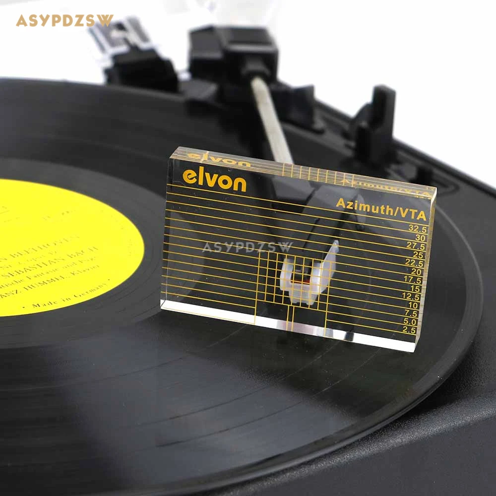 huanban072 LP Vinyl Record Player Azimuth Ruler Measuring Phono Tonearm VTA/Cartridge Azimuth Ruler w bag huanban072 LP Vinyl Record Player Azimuth Ruler Measuring Phono Tonearm VTA/Cartridge Azimuth Ruler w bag