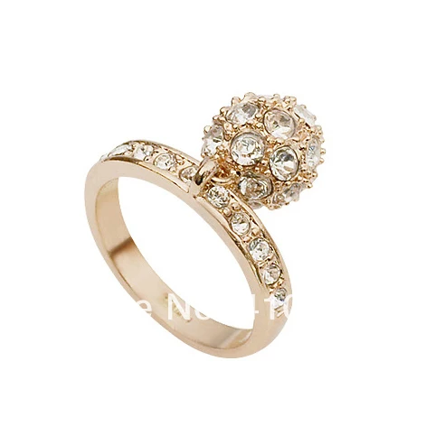 

114344 -32, ball shaped red apple ring champagne &