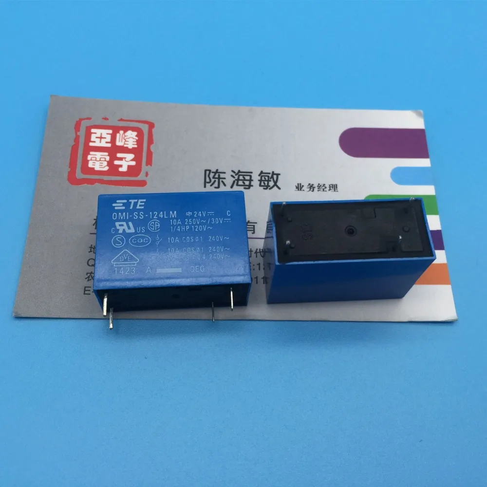 Free shipping lot (10 pieces/lot) TE TYCO OEG OMI-SS-124LM 4PINS 10A 24V Power Relay original New | Обустройство дома