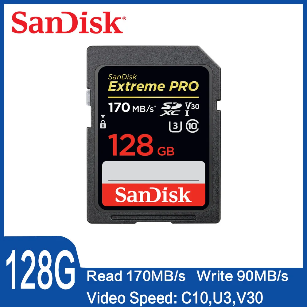 Карта памяти SanDisk 32 Гб Extreme PRO карта 64 ГБ 128 Sdcard 256 класс 10|Карты памяти| |