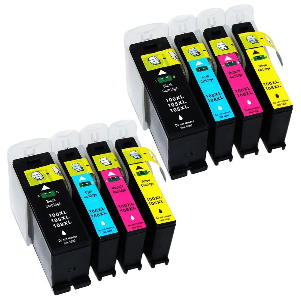 8x чернила для Lexmark 100XL Pro205 Pro705 S305 S405 S505 S408 S508 S605 S815 LM100 | Компьютеры и офис