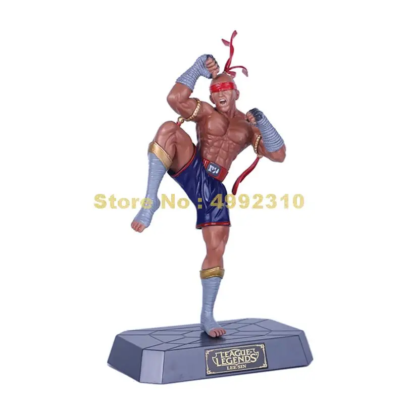 

lol figure 23cm lee sin the blind monk pvc action figure toys deluxe statue Toy