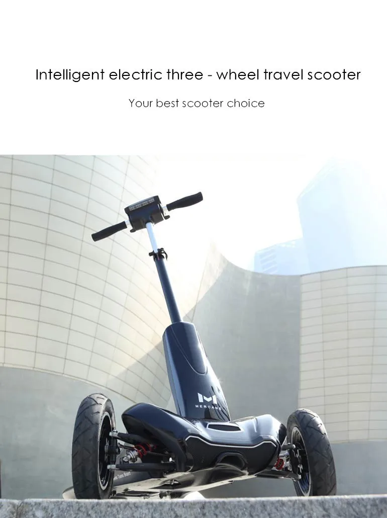 Flash Deal New Brand M1 350w 36v Folding Aluminum Alloy Three-wheel Electric Scooter Steering-wheel Skateboard Hover Board 2