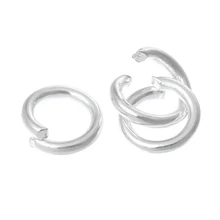DoreenBeads, сплав, открытые кольца, круглые, серебряный цвет, 4,0 мм(1/"), диаметр, 300 шт., новинка