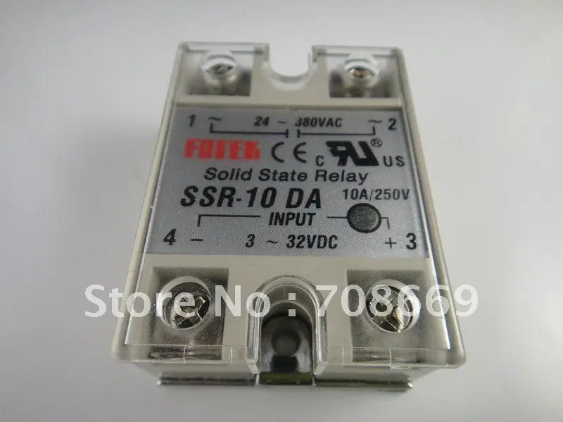 Solid State Relay SSR-10DA 10A 3-32VDC/24-380VAC | Обустройство дома