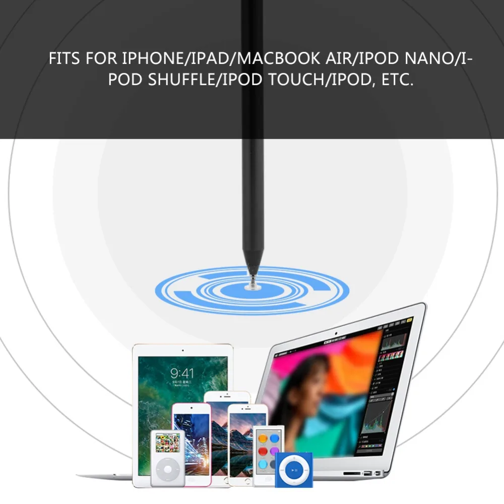 Точная емкостная стилус сенсорная ручка для iPad/iPhone/iPod Шариковая ручка-стилус сенсорная ручка для планшетного ПК MacBook Air