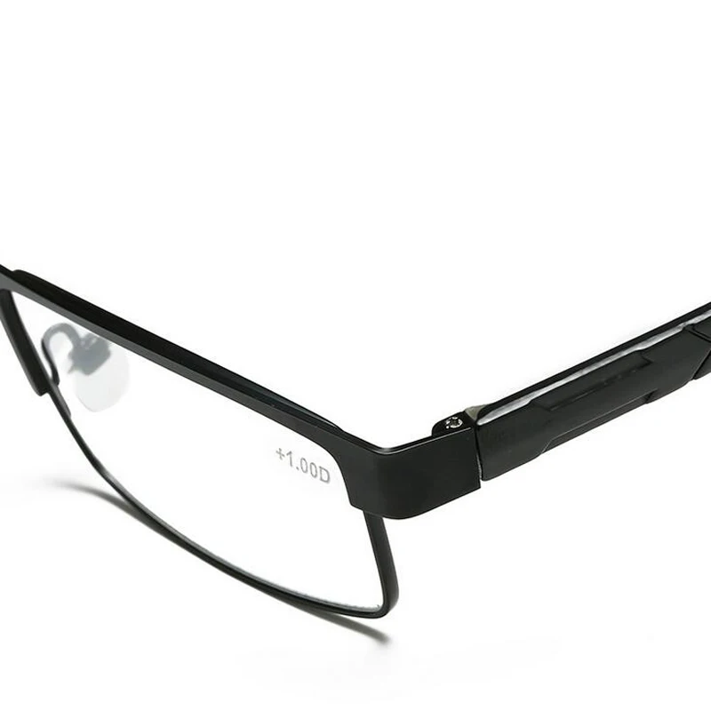 Высококачественные мужские очки из титанового сплава, не сферические очки с металлическим покрытием, очки для чтения+ 1,0+ 1,5+ 2,0+ 2,5+ 3,0+ 3,5+ 4,0
