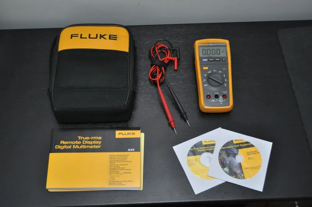 Быстрое прибытие Fluke 233/AKIT мультиметр Tru RMS со съемной головкой и аксессуарами