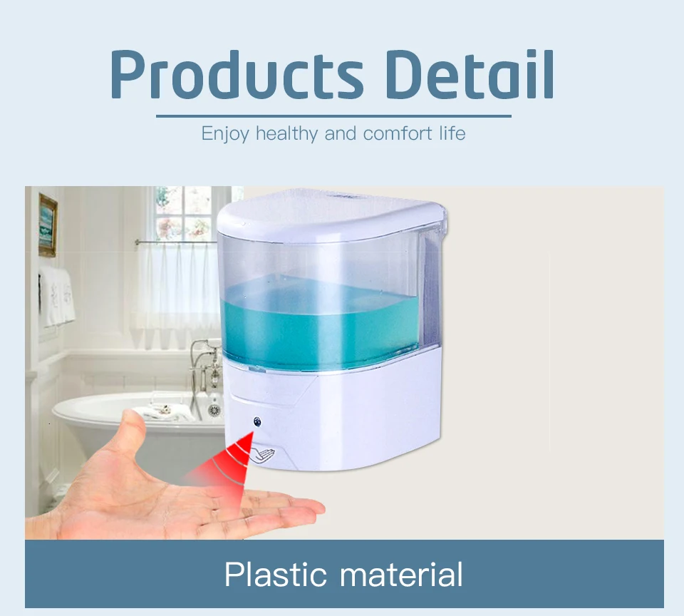 FRAP bathroom Sensor Automatic Portable liquid Soap Dispenser For Bathroom Balcony white No Noise Low Power Dispenser Y35038