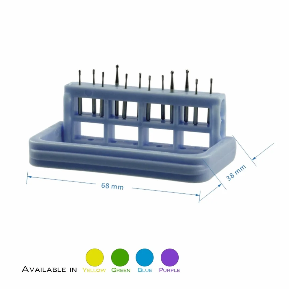 

Dental Bur block Caddy Station EASYINSMILE Autoclave Box Holds 12 FG/RA 3 Levels General Introduction Used to place 12FG High