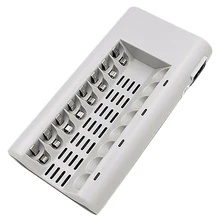 8 Slots Smart Fast Charger For Aa Aaa Ni-Mh / Ni-Cd Rechargeable Battery & Plugs(Us Plug)