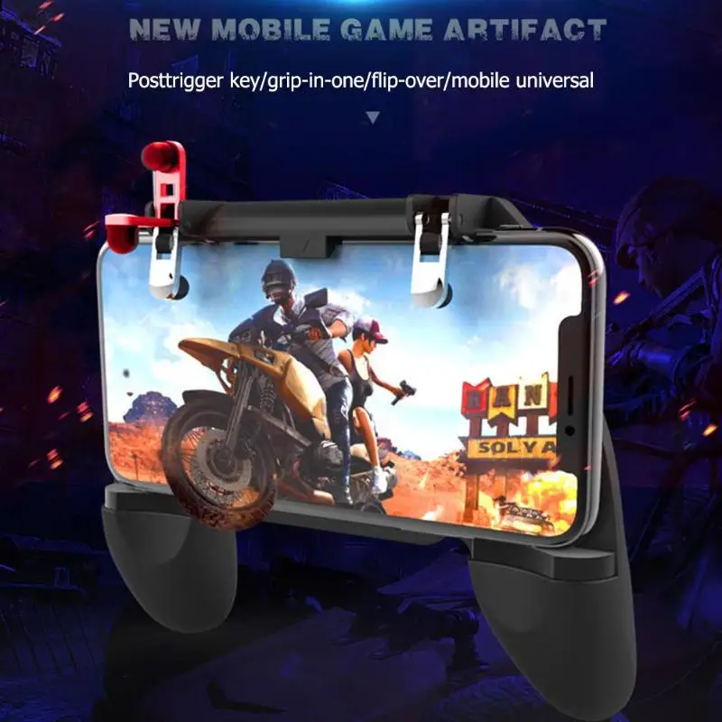 W18 смартфон игровой триггера для PUBG геймпад огонь Кнопка Aim ключ шутер ручка контроллер игра джойстик