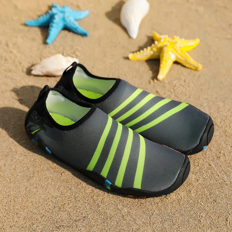 Летние Детские мужские сетчатые пляжные туфли на плоской подошве; обувь для плавания; спортивные сандалии для путешествий; обувь для бега