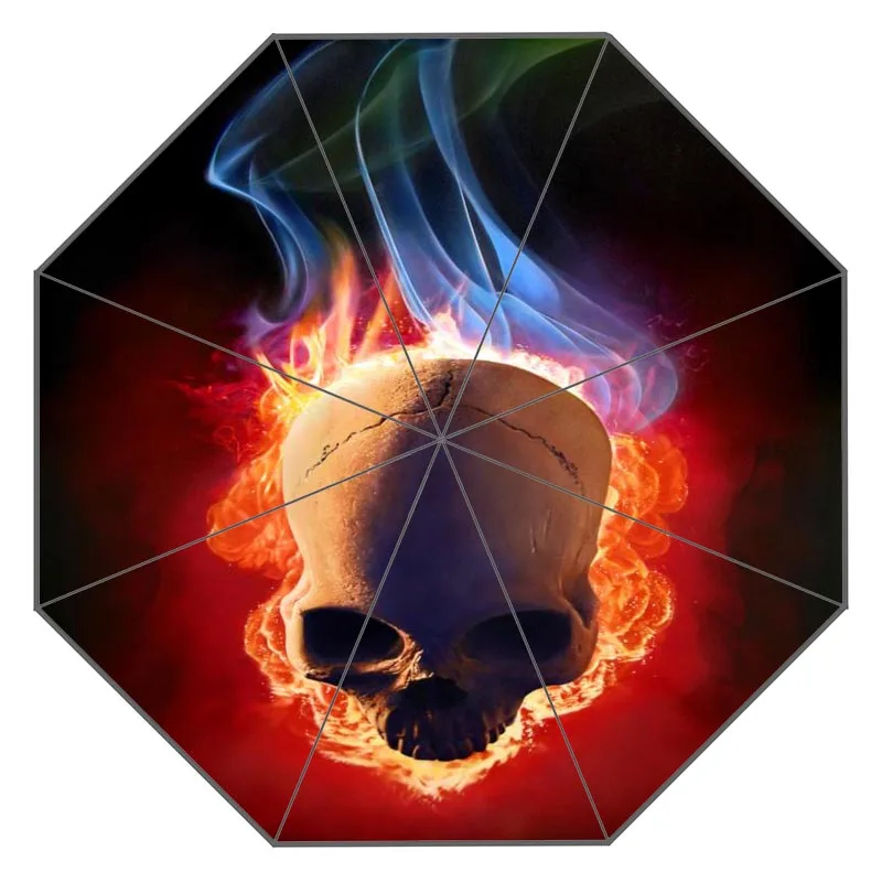

Nice ghost rider skull Umbrella Custom Sunny and Rainy Umbrella Design Portable Fashion Stylish Useful Umbrellas Good Gift