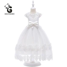 2019 New Flower Girl Dress Princess Communion Party Dress Kids Dresses for Girls Wedding Lace Sleeveless Kids Evening Dresses 2019 New Flower Girl Dress Princess Communion Party Dress Kids Dresses for Girls Wedding Lace Sleeveless Kids Evening Dresses