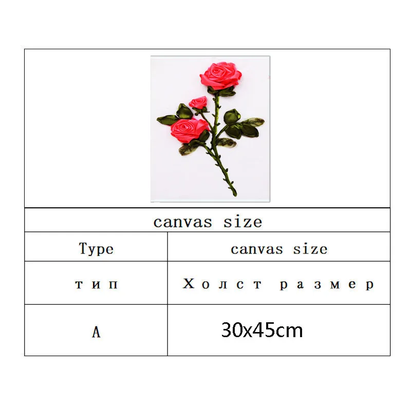 3 цвета Роза шелковая лента вышивка 3D холст картина атласная Вышивка крестом комплект вышивка рукоделие подарок DIY наклейки на стену дома