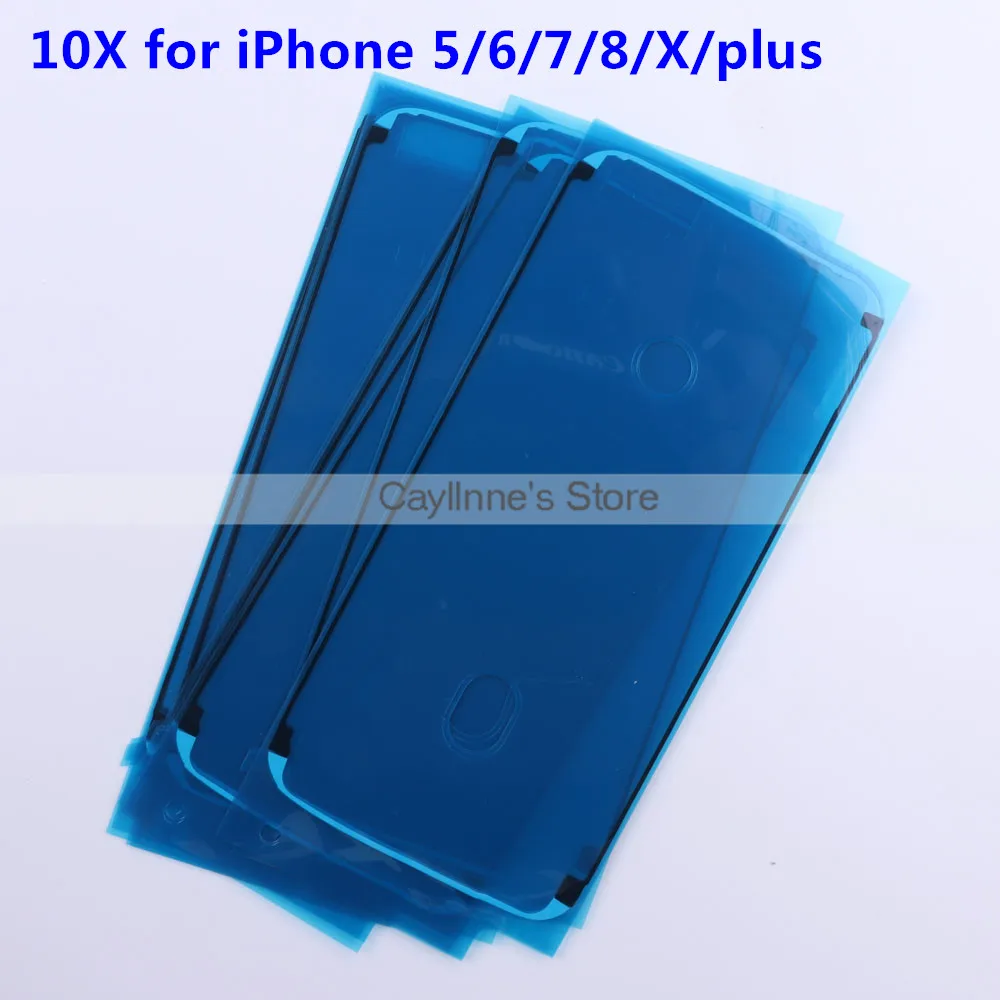 

10pcs Waterproof Sticker for iPhone 6 plus 6S Plus 7Plus 8 X 8P 3M Impermeable Adhesive Pre-Cut LCD Screen Frame Tape