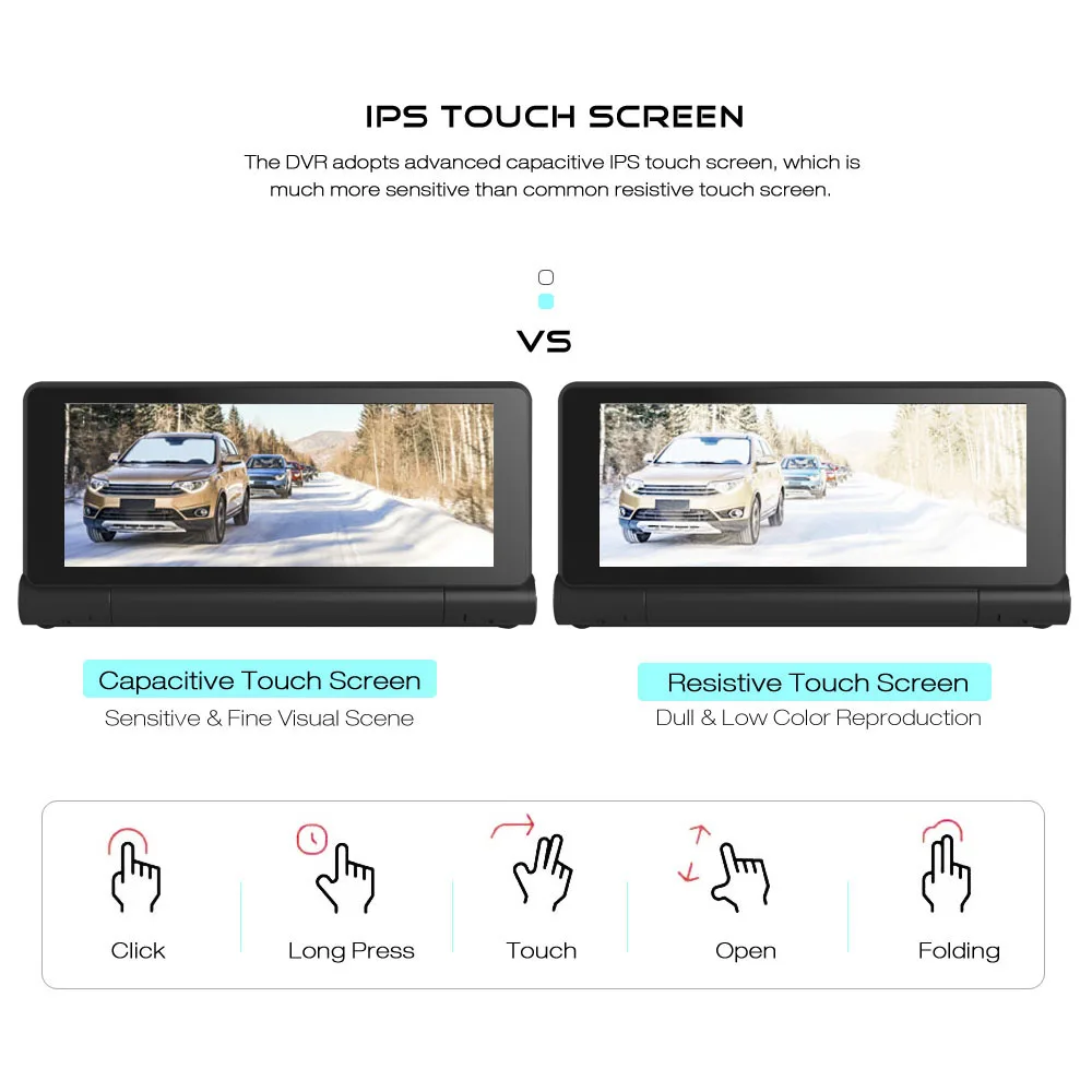 HGDO Android 4G/3G видеорегистратор GPS навигация 7 дюймов Большой экран WiFi Bluetooth FHD 1080P