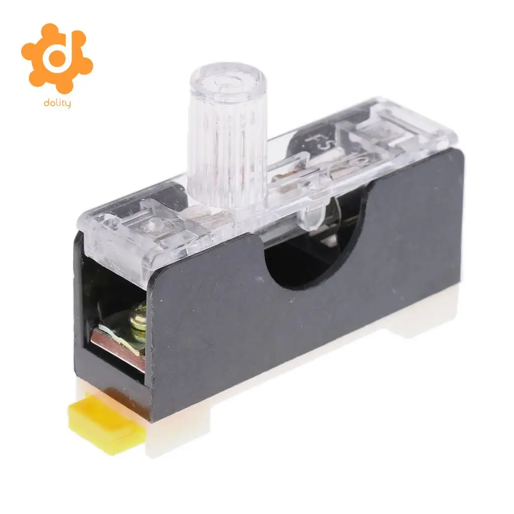 5 Pieces FS101 6*30mm 10A Fuse+ Indicator Light DIN RAIL Mounted Fuse Holder