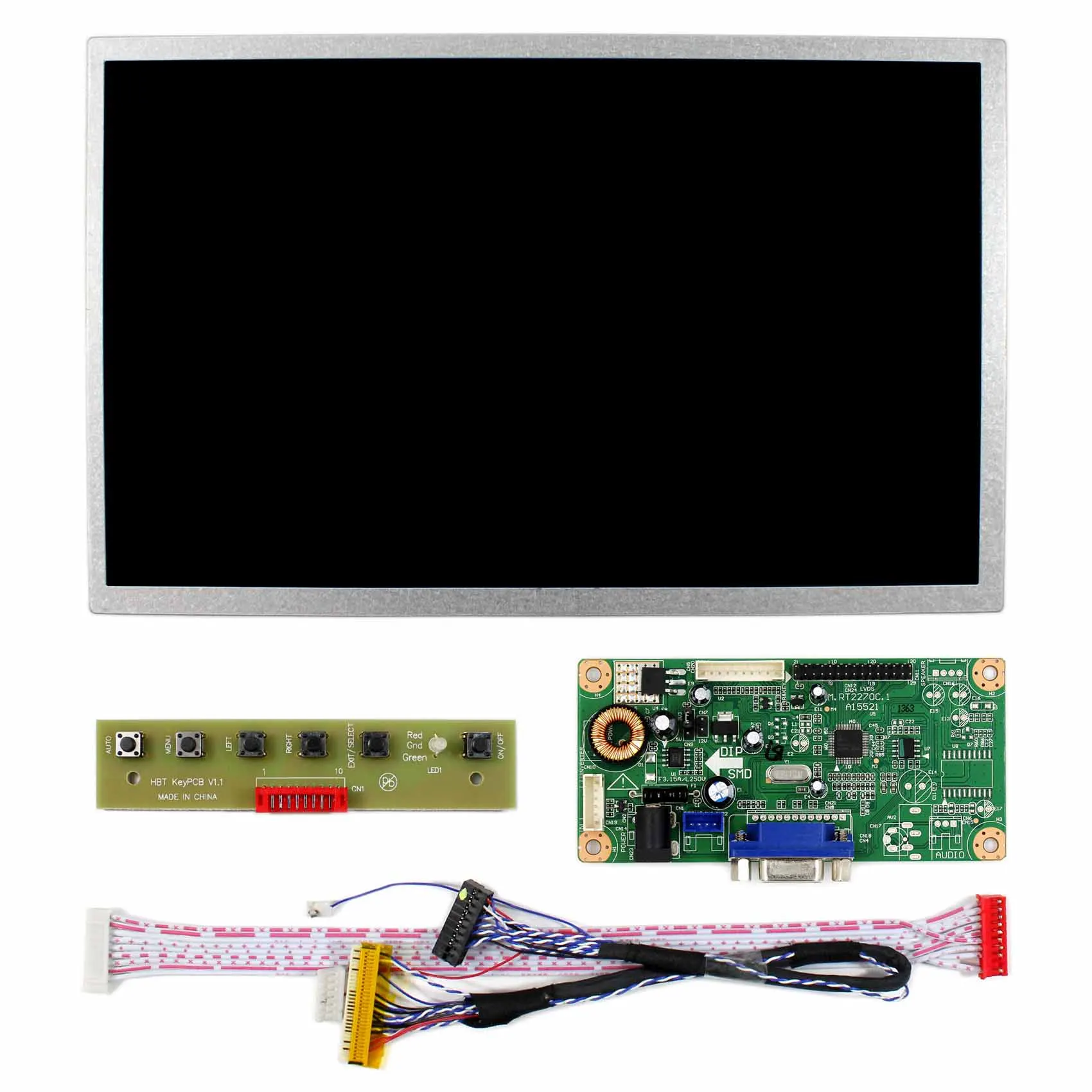 Плата контроллера ЖК дисплея VGA с экраном 10 2 дюйма 1024x600 CLAA102NA0ACW HSD100IFW1|Запасные