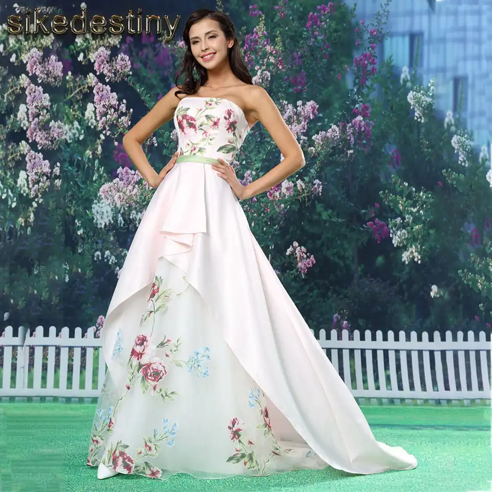 Where To Buy Floral Print Wedding Dresses