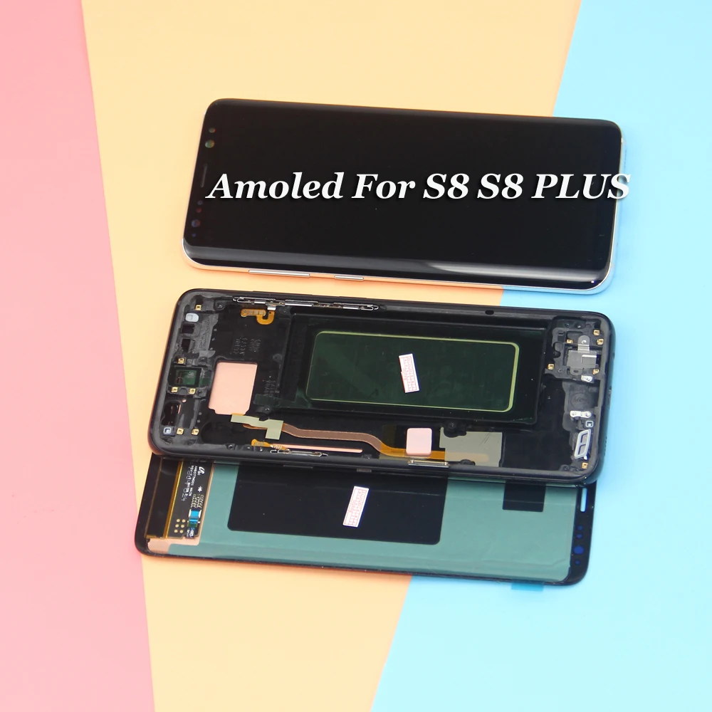 Сменный ЖК дисплей для Samsung Galaxy S8 Plus G955 G950 G950F с сенсорным экраном и дигитайзером