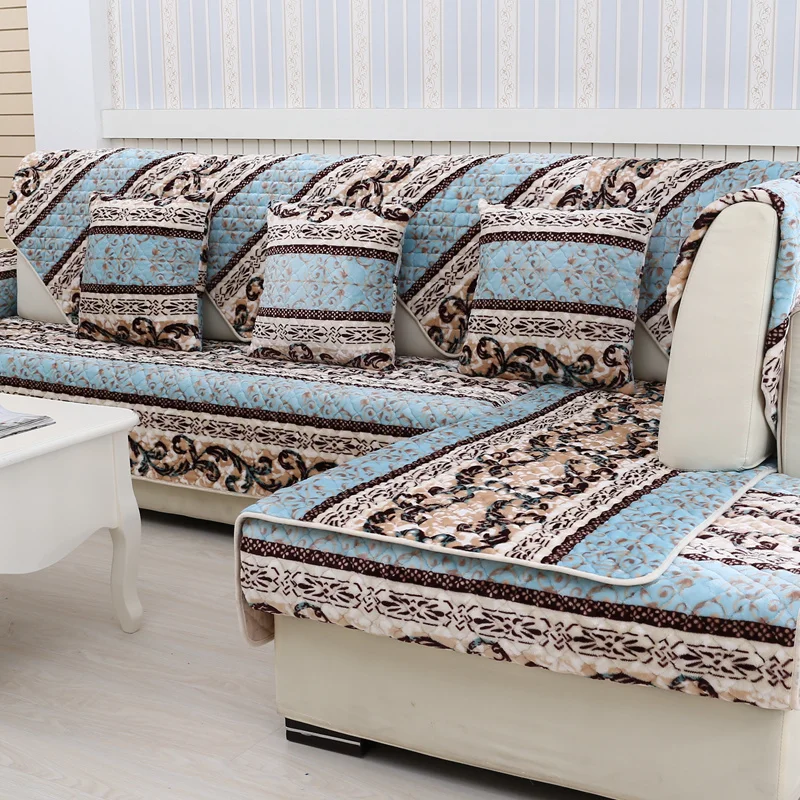 

Autumn and winter Flannel sofa cover Bay window cushion Balcony mat Tatami cushion Thick non-slip carpet plush sofa cushion