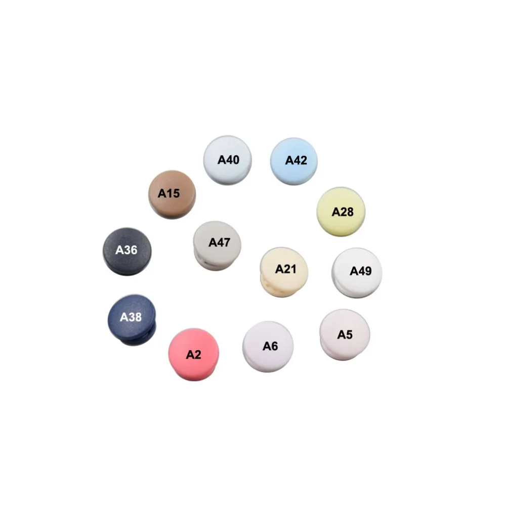 Набор пластиковых кнопок 240 наборов T5 12 мм 12 цветов KAM матовая одежда Размер 20 круглый цвет Макарон Новинка