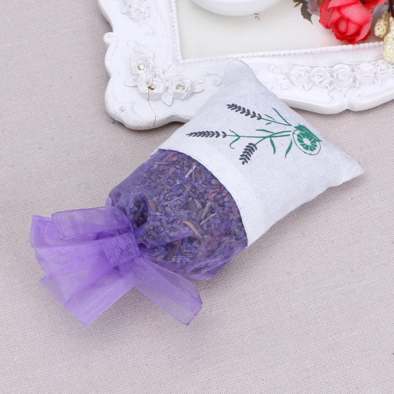 Натуральный Лавандовый бутон сушеное цветочное Саше сумка ароматерапия ароматический воздух освежающий