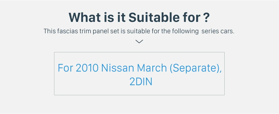 Seicane 2Din радио Установка приборной панели Фризовая рамка и Установка ободок установить Панель для 2010 Nissan March отдельные
