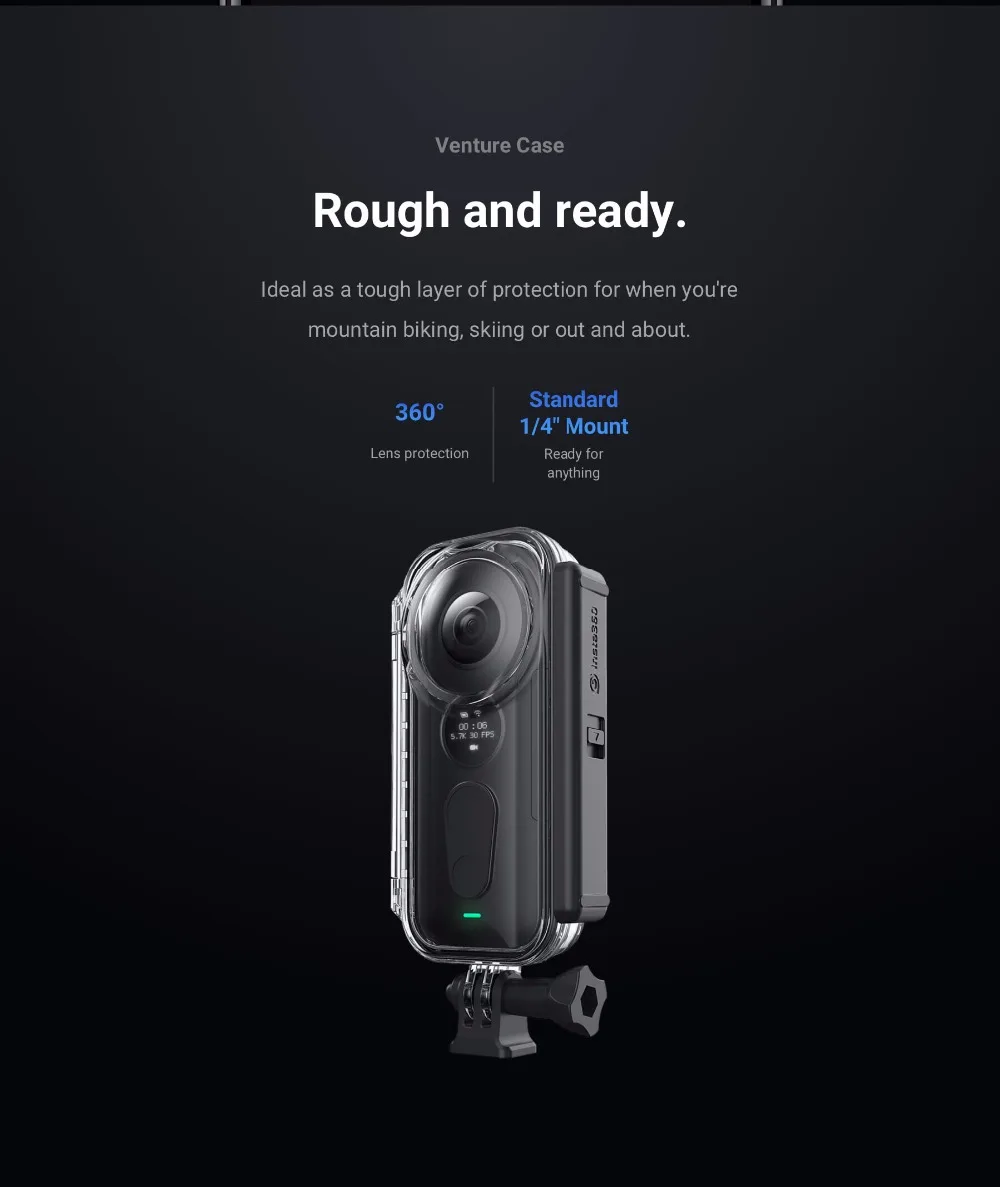 Insta360 ONE X Экшн-камера комплект аксессуаров VR 360 панорамная камера для iPhone и Android 5,7 K видео 18MP с ЧПУ штатив