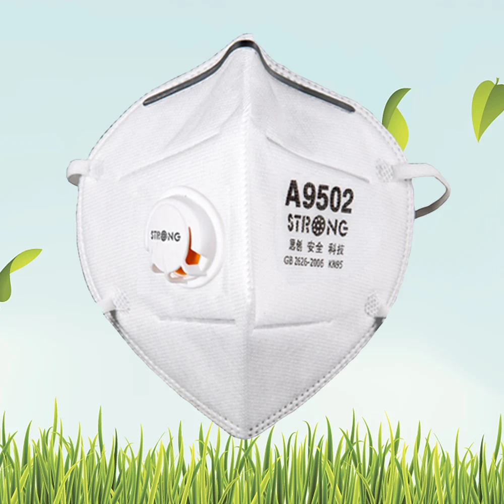 10Pcs STRONG ST-A9502L Particulate Respirator KN95 with Exhalation Valve Dust Mask Against PM2.5 Industrial Dust Protection Mask