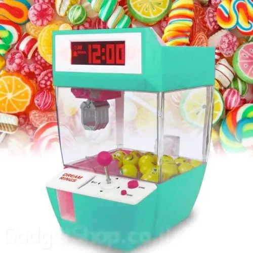  Candy Grabber Mini Claw Machine Game Crane Grabber Toy Electronic Desk Table Watch Digital Nixie Ch