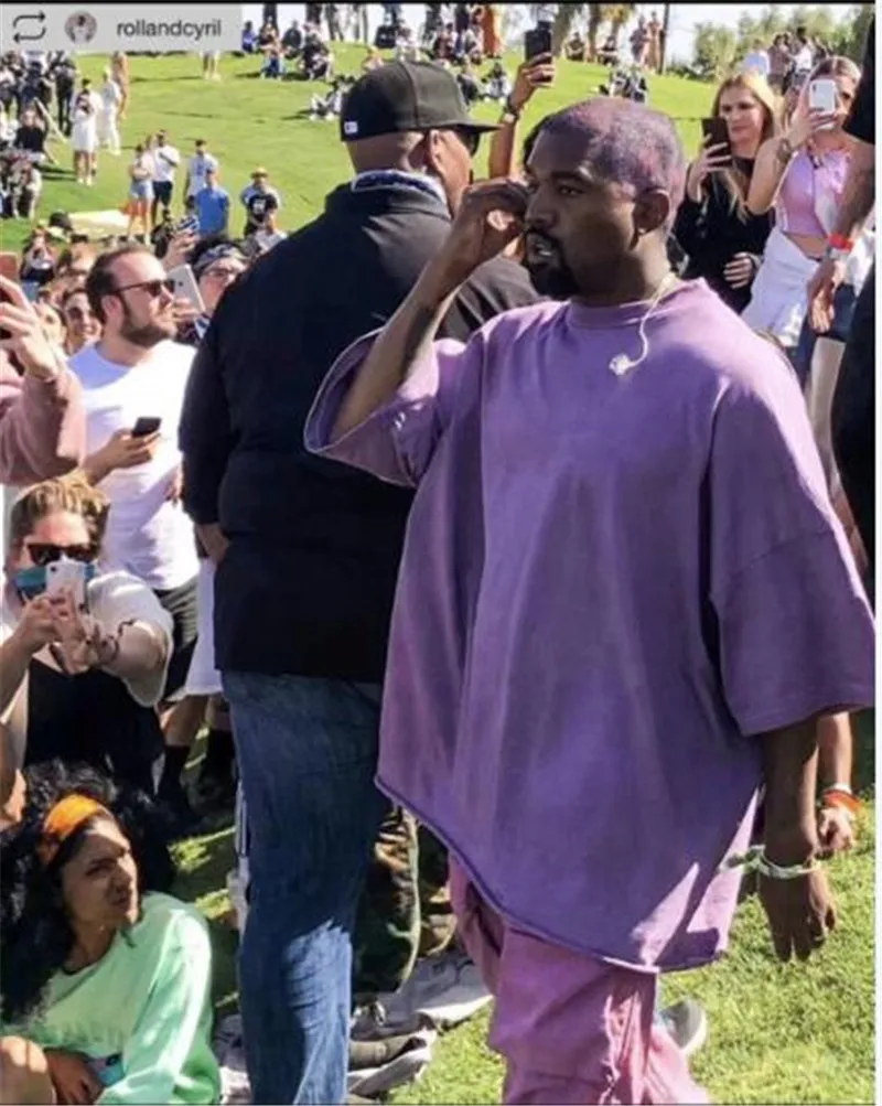 Большие размеры Сезон 5 Kanye West Sunday Service Holy Tees Футболки лучшего качества