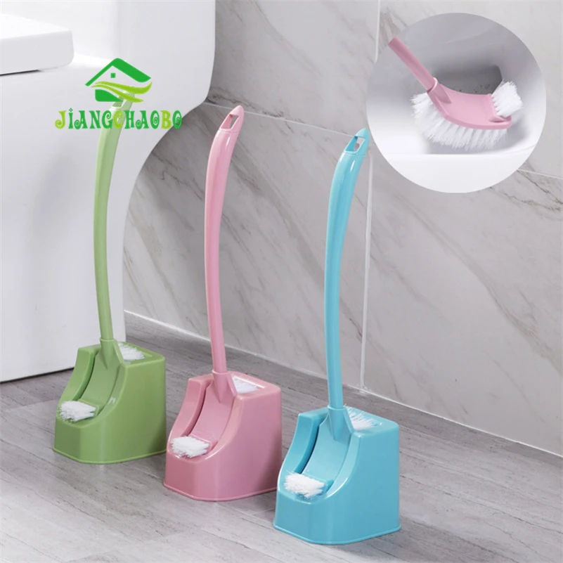 

JiangChaoBo Bent Handle Toilet Brush Cleaning Brush Set Toilet Long Handle Toilet Brush Cleaning Toilet Brush