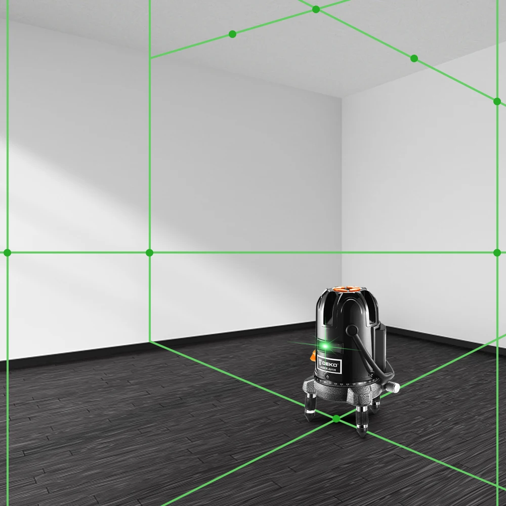 DEKOLL58GA T лазерный уровень Высокая точность сильный свет Nivel лазер 360 Graus 3D Открытый
