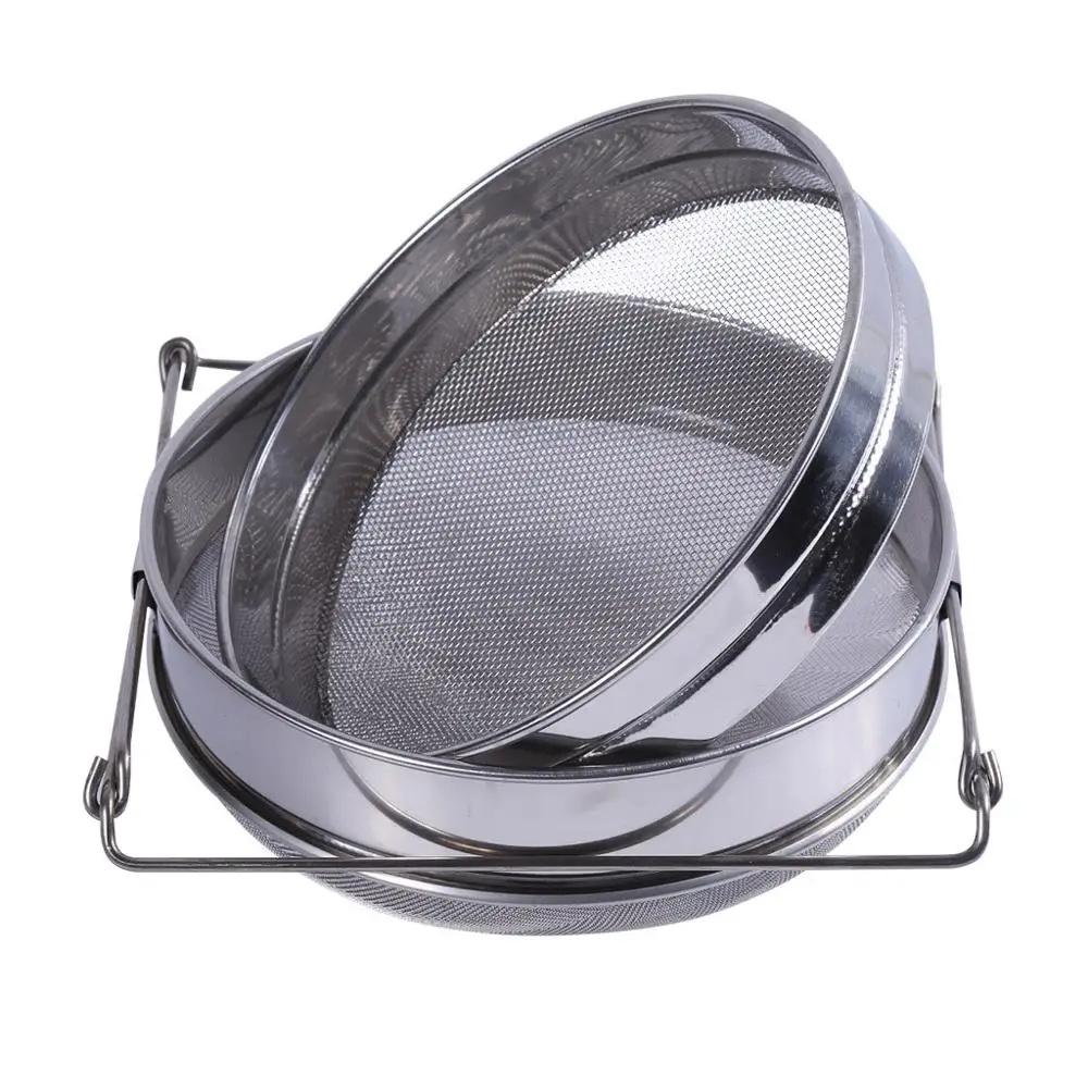 Stainless Steel Double Layer Adjustable Honey Strainer Filter Sieve Equipment