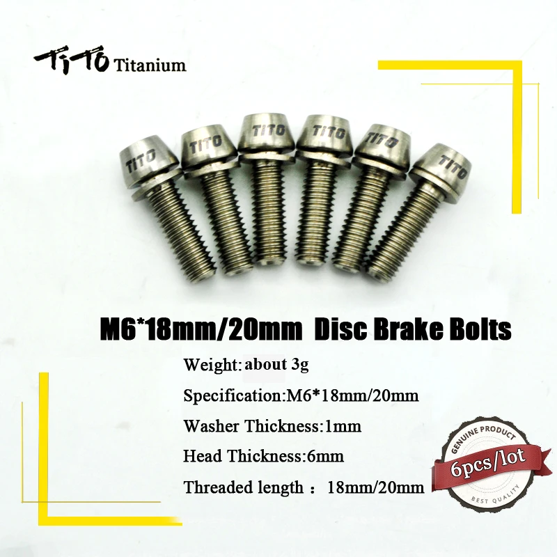 Titanium Bolt Bicycle Brake Titanium Screw Upgrade Kit Titanium