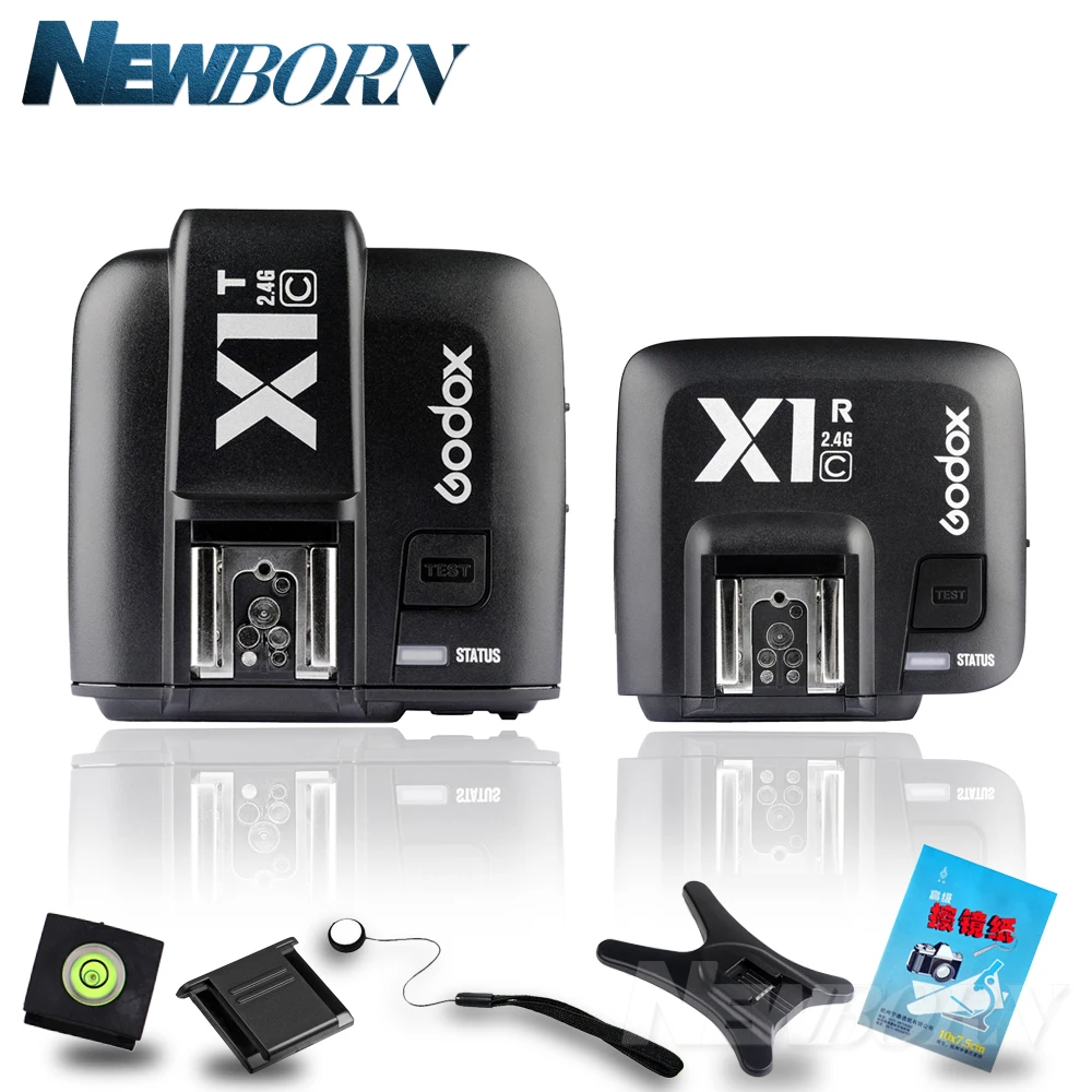 Беспроводной мини передатчик вспышки Godox X1C X1T C 2 4G + фотовспышка TTL для Canon 1000D 600D 700D