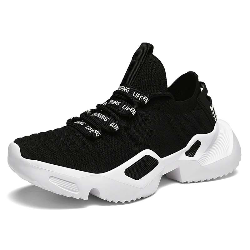 

Running Shoes For Men 2019 Lace Up Outdoor Sport Shoes Men Athletic Men Sneakers Comfortable Thick Bottom Walking Male Footwear