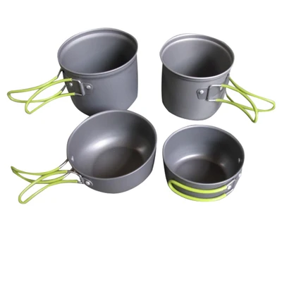 4PCS/Set Outdoor Camping Tableware Portable Cookwa...