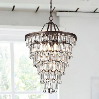 

Chandelier American country crystal chandeliers creative industrial retro corridor restaurant lamps led lighting fixture led