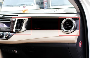 

4PCS ABS car Interior Air Condition Vent Cover Trims for Toyota Rav4 2013 2014 2015