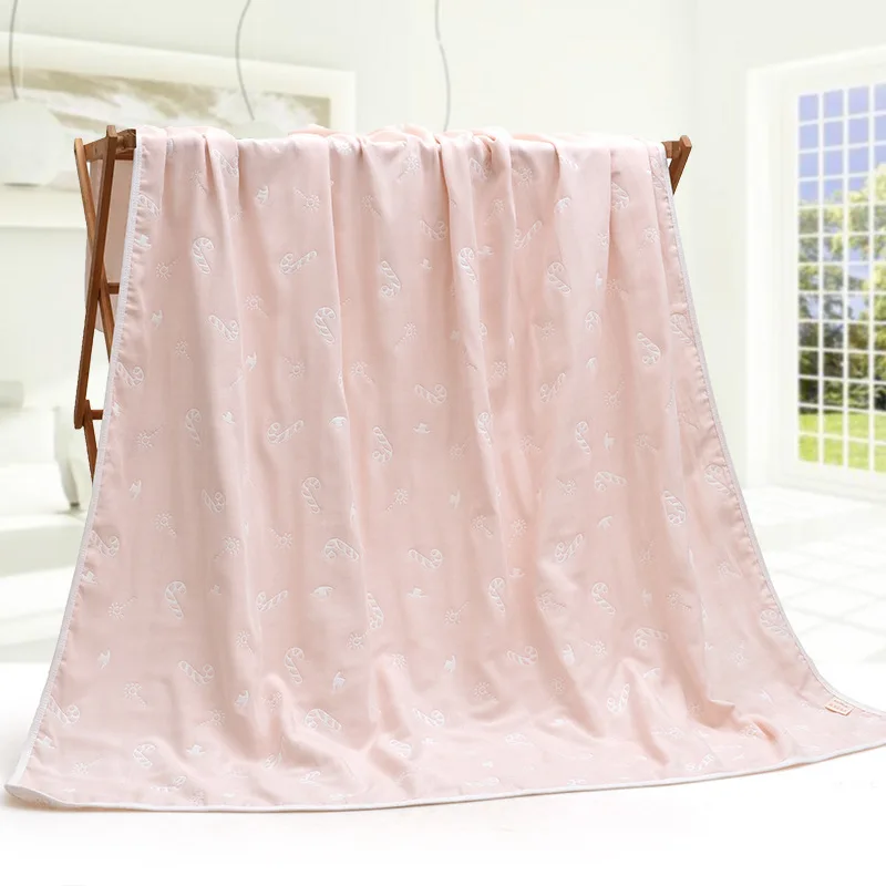 150x200 см супер мягкий материал тенсель для взрослых одеяло детское газовое полотенце для покрытия одеяло для новорожденных - Цвет: PINK