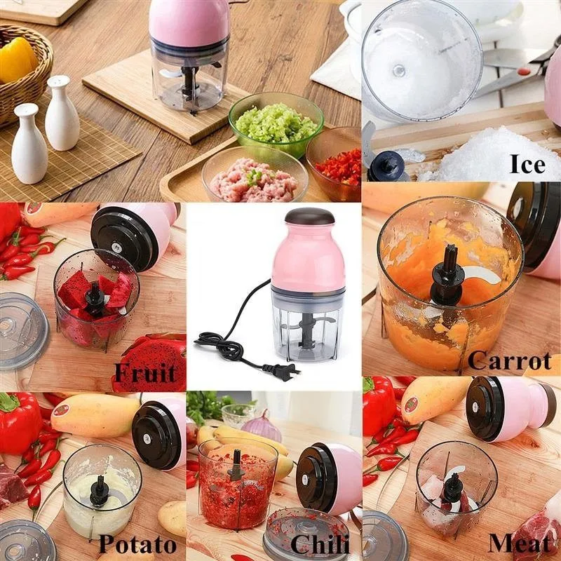 European Standard Pink Multi Function Household Electric Meat Grinder